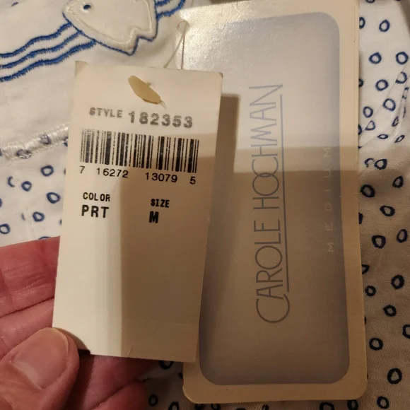 NWT Lot Of 2 Carole Hochman Nightgowns Size M 100% Cotton Tank Sleep Dress Gma - Picture 9 of 11